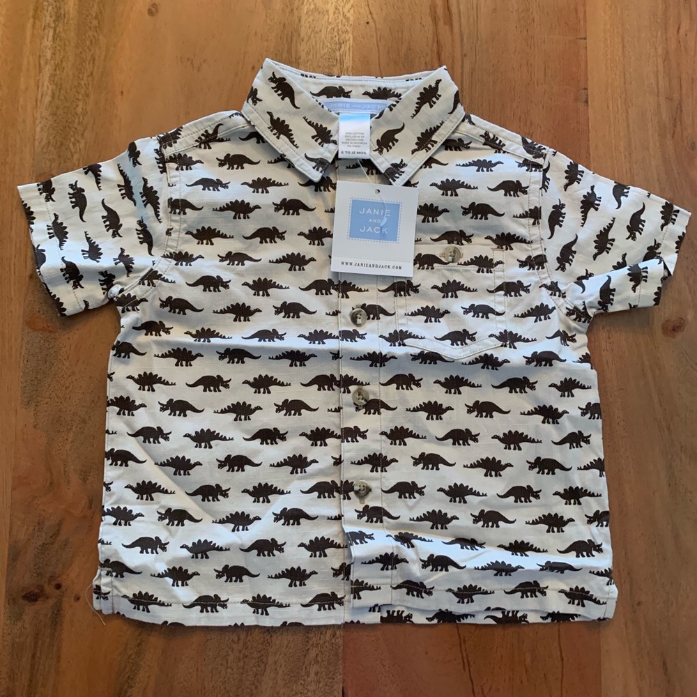 JANIE AND JACK DINO SHIRT 💕 NWT BOYS